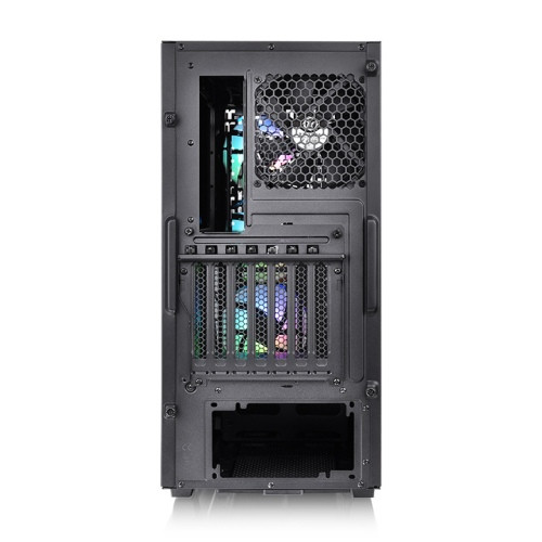 Thermaltake V350 TG ARGB Air táp nélküli ablakos Mid Tower számítógépház fekete PC