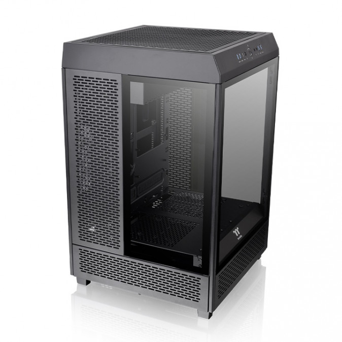 Thermaltake The Tower 500 táp nélküli ablakos Mid Tower számítógépház fekete PC