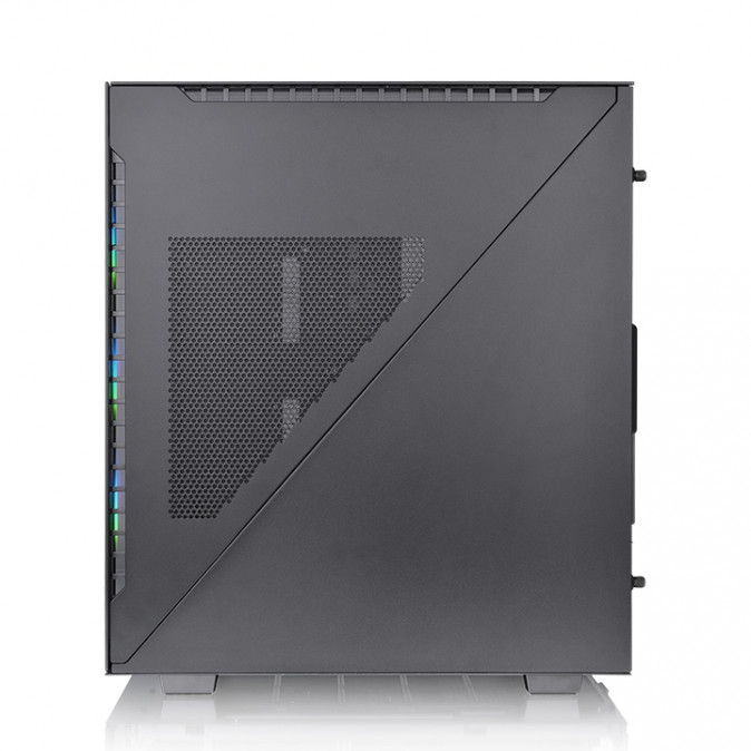 Thermaltake Divider 550 TG Ultra táp nélküli ablakos Mid Tower számítógépház fekete PC