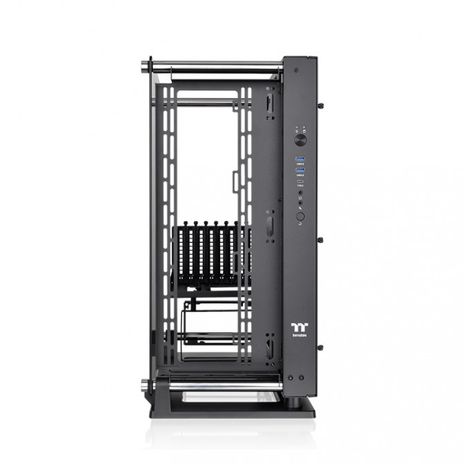 Thermaltake Core P3 TG Pro táp nélküli ablakos Mid Tower számítógépház fekete PC