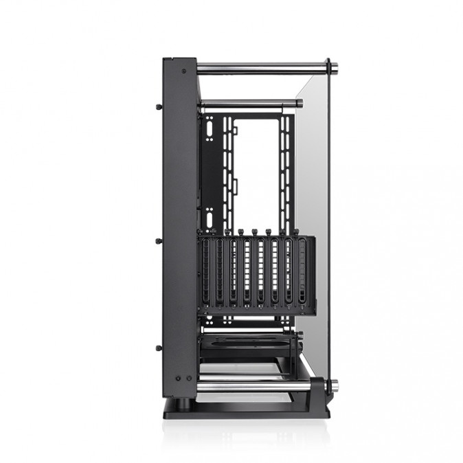 Thermaltake Core P3 TG Pro táp nélküli ablakos Mid Tower számítógépház fekete PC