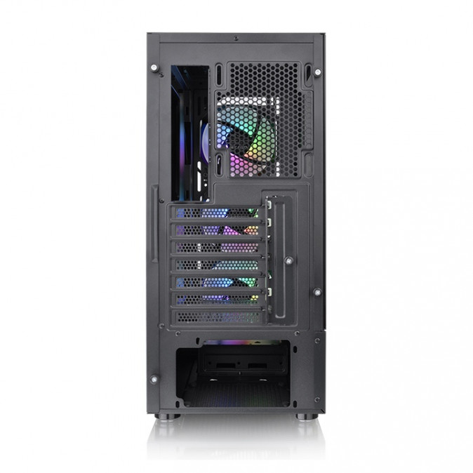 Thermaltake View 200 TG ARGB táp nélküli ablakos Mid Tower számítógépház fekete PC