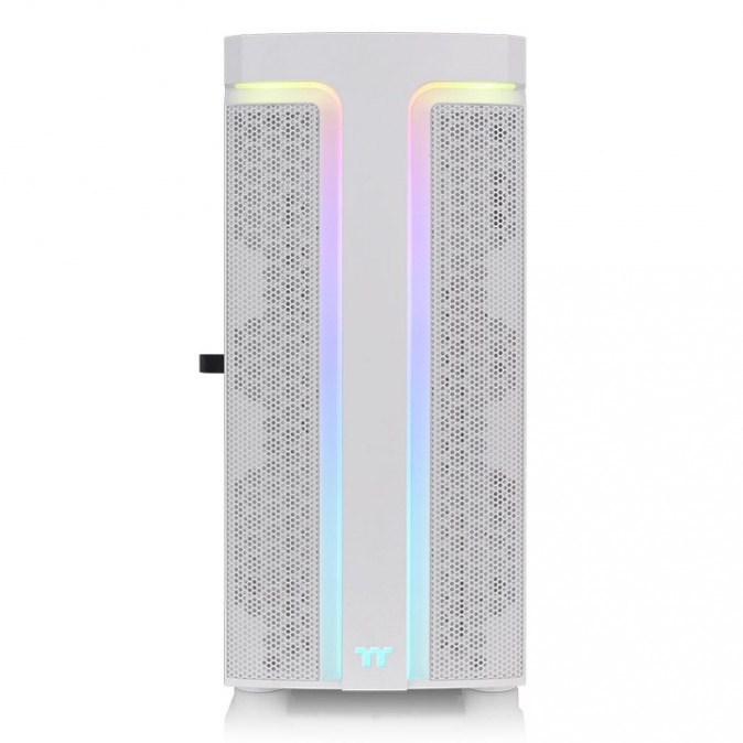 Thermaltake H590 TG ARGB Snow táp nélküli ablakos Mid Tower számítógépház fehér PC
