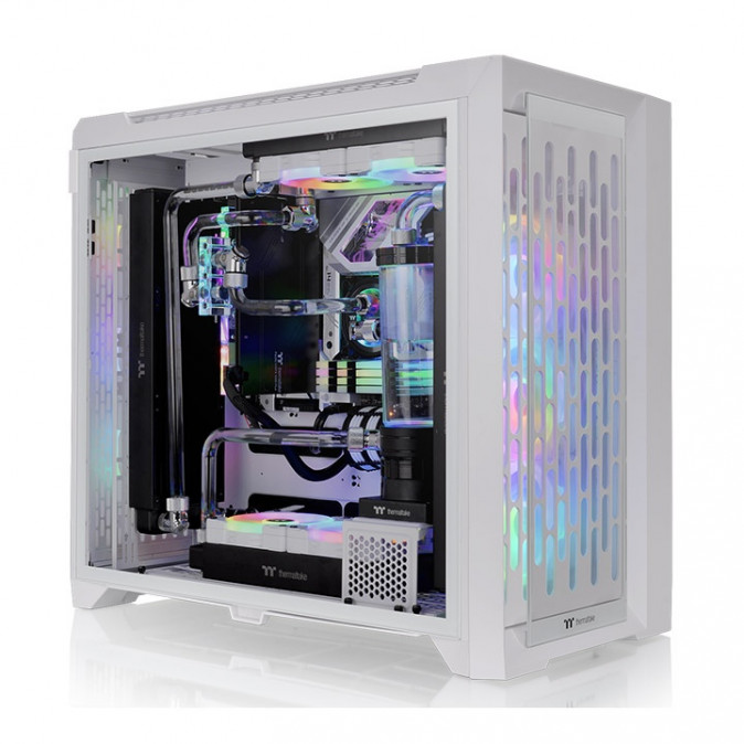Thermaltake CTE C750 TG ARGB Snow táp nélküli ablakos Full Tower számítógépház fehér PC
