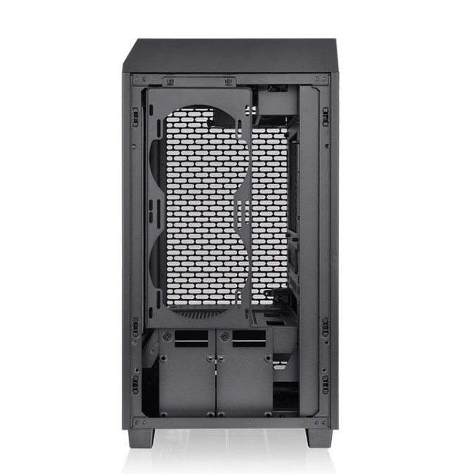 Thermaltake The Tower 200 táp nélküli ablakos MT Mini Tower számítógépház fekete PC