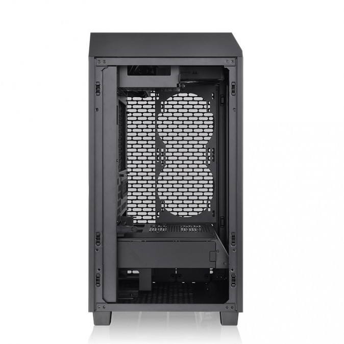 Thermaltake The Tower 200 táp nélküli ablakos MT Mini Tower számítógépház fekete PC