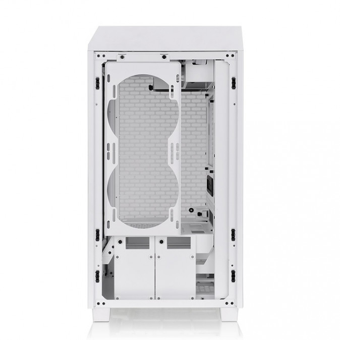 Thermaltake The Tower 200 Snow táp nélküli ablakos MT Mini Tower számítógépház fehér PC