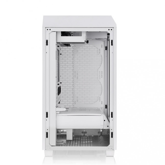 Thermaltake The Tower 200 Snow táp nélküli ablakos MT Mini Tower számítógépház fehér PC