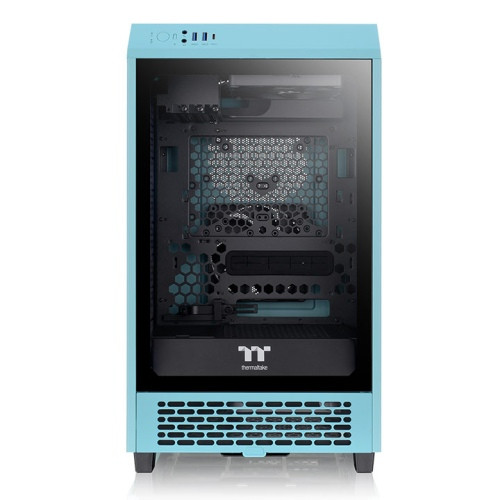 Thermaltake The Tower 200 táp nélküli ablakos MT Mini Tower számítógépház türkiz PC