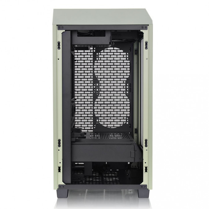 Thermaltake The Tower 200 Matcha Green táp nélküli ablakos MT Mini Tower számítógépház PC