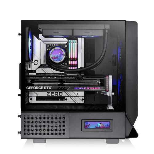 Thermaltake Ceres 330 TG ARGB táp nélküli ablakos Mid Tower számítógépház fekete PC