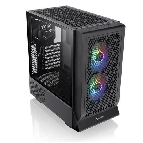 Thermaltake Ceres 330 TG ARGB táp nélküli ablakos Mid Tower számítógépház fekete PC