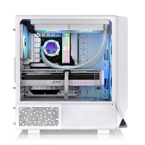 Thermaltake Ceres 330 TG ARGB Snow táp nélküli ablakos Mid Tower számítógépház fehér PC