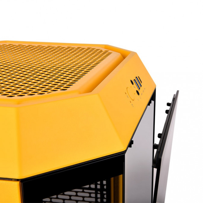 Thermaltake The Tower 300 Bumblebee táp nélküli MT Mini Tower számítógépház sárga PC
