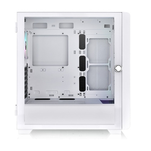 Thermaltake S250 TG ARGB Snow táp nélküli ablakos Mid Tower számítógépház fehér PC