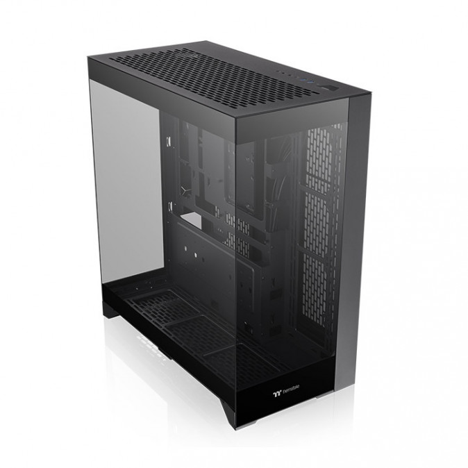 Thermaltake CTE E550 TG Black táp nélküli Mid Tower számítógépház fekete PC