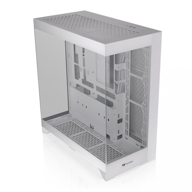 Thermaltake CTE E550 TG Snow White táp nélküli Mid Tower számítógépház fehér PC