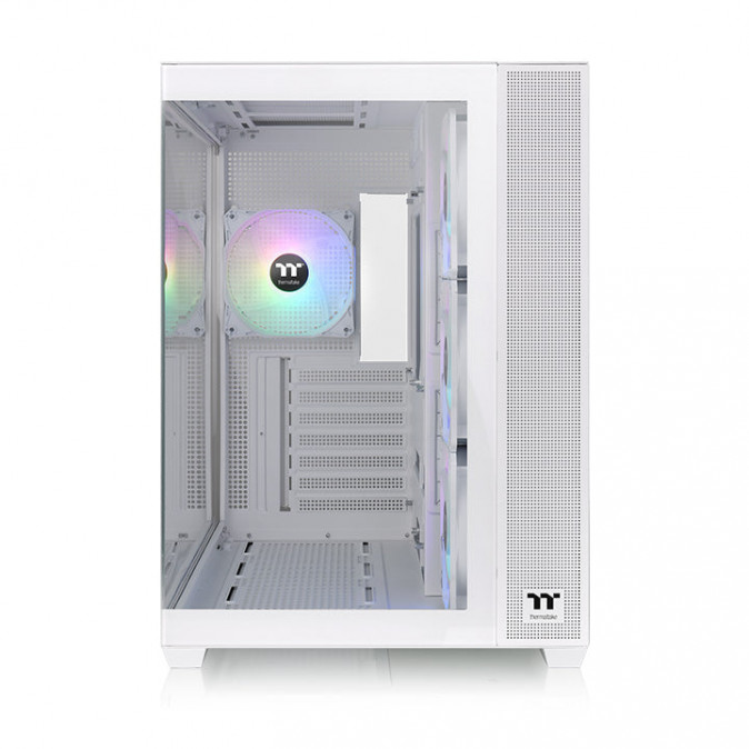 Thermaltake View 380 TG ARGB Snow táp nélküli ablakos Mid Tower számítógépház fehér PC