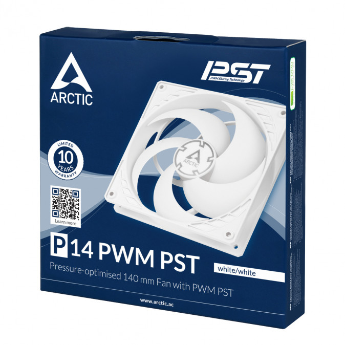 Arctic P14 PWM PST white PC