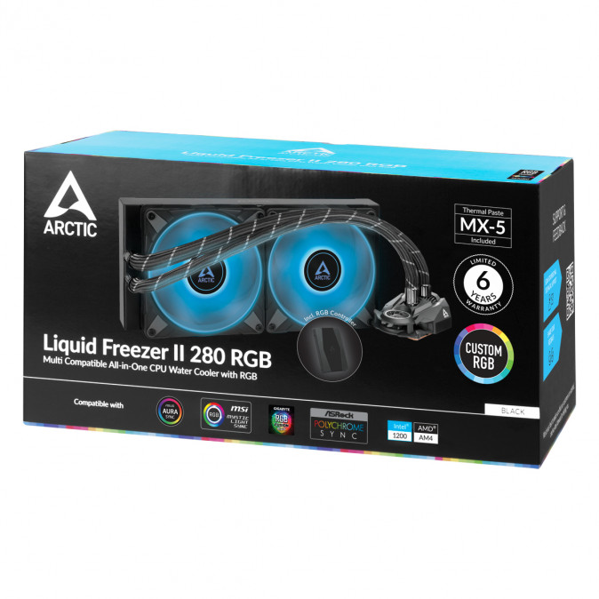 Arctic Liquid Freezer II-280 RGB Black with controller PC