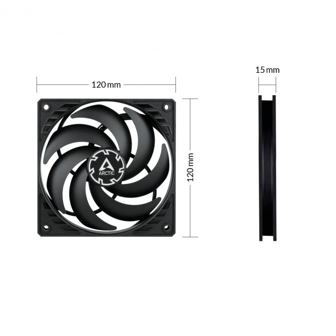 Arctic P12 Slim PWM PST (3db/cs) PC