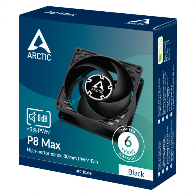 Arctic P8 MAX (Black) PC
