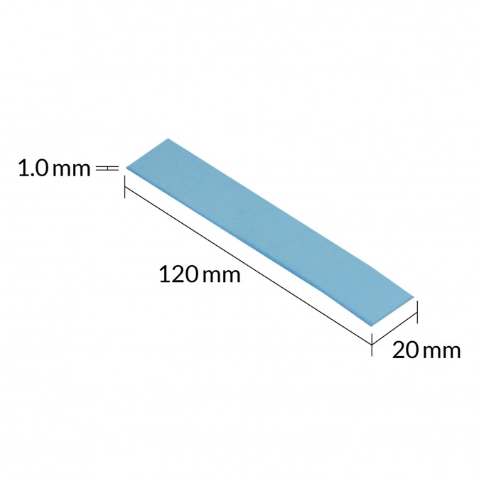 Arctic TP-3 120x20x1mm Hővezető lap (4lap/csomag) PC