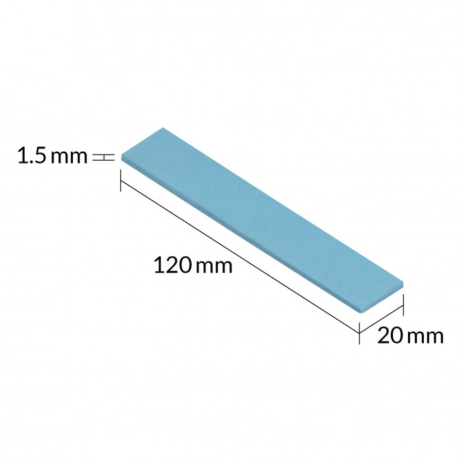 Arctic TP-3 120x20x1,5mm Hővezető lap (4lap/csomag) PC