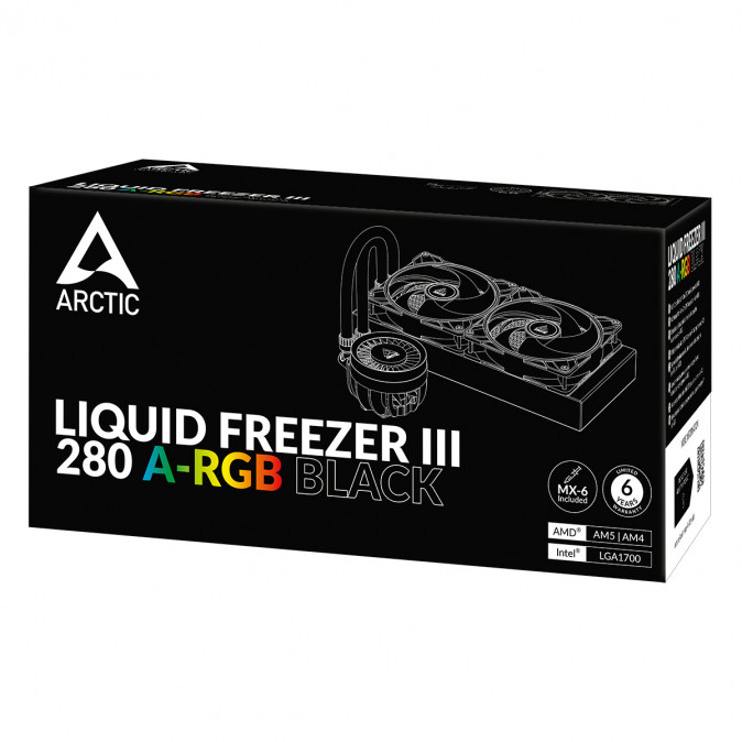 Arctic Liquid Freezer III 280 A-RGB Black PC