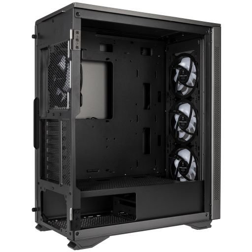 Számítógépház Kolink Stronghold Prism RGB ATX Edzett üveg Fekete PC