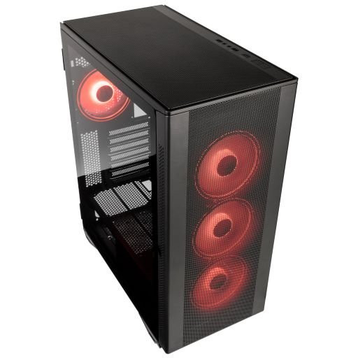 Számítógépház Kolink Stronghold Prism RGB ATX Edzett üveg Fekete PC
