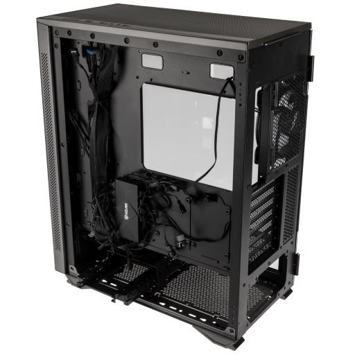 Számítógépház Kolink Stronghold Prism RGB ATX Edzett üveg Fekete PC