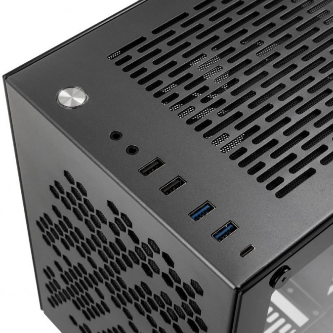 Számítógépház Kolink Rocket Heavy ITX Gunmetal PC