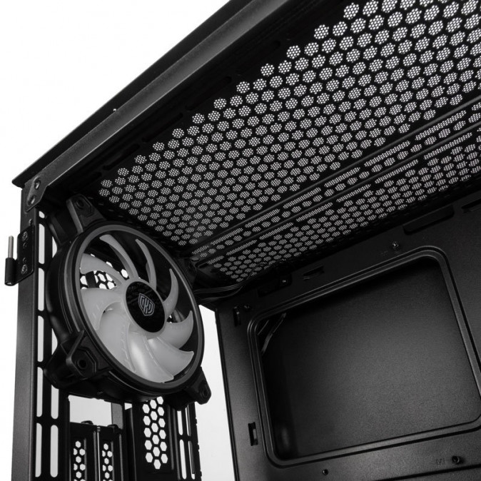 Számítógépház Kolink Citadel Glass SE ARGB mATX Edzett üveg Fekete PC