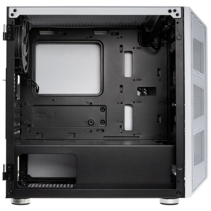 Számítógépház Kolink Citadel Mesh RGB mATX Edzett üveg Fehér PC