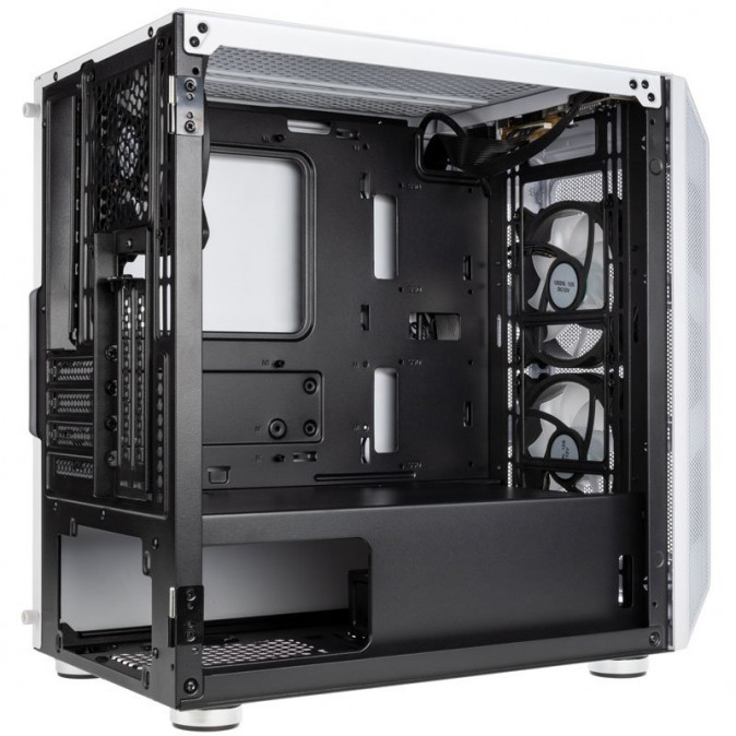 Számítógépház Kolink Citadel Mesh RGB mATX Edzett üveg Fehér PC