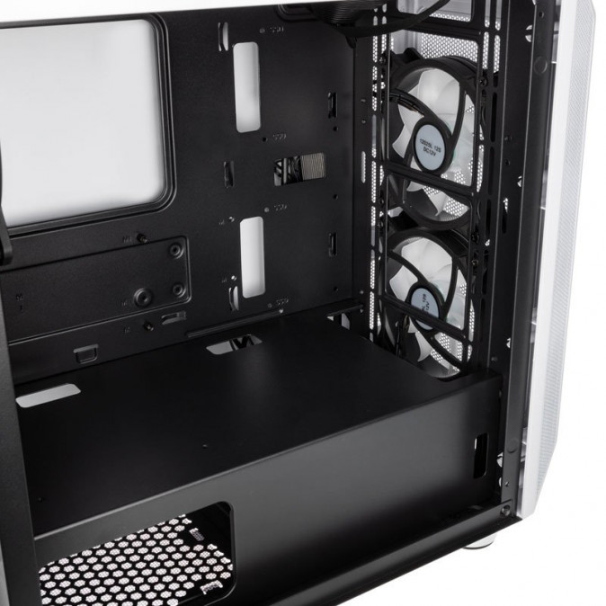 Számítógépház Kolink Citadel Mesh RGB mATX Edzett üveg Fehér PC