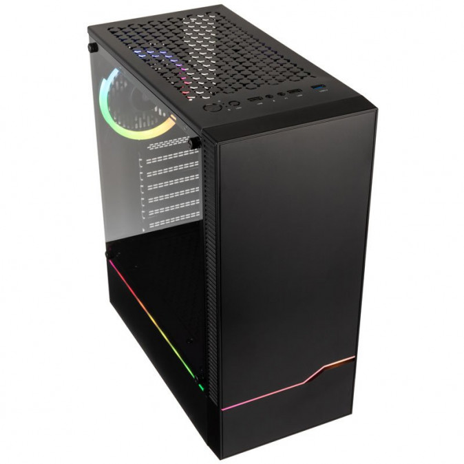 Számítógépház Kolink Inspire K9 ARGB ATX Edzett üveg Fekete PC