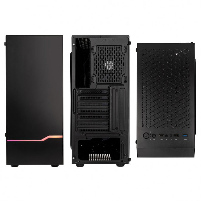 Számítógépház Kolink Inspire K9 ARGB ATX Edzett üveg Fekete PC