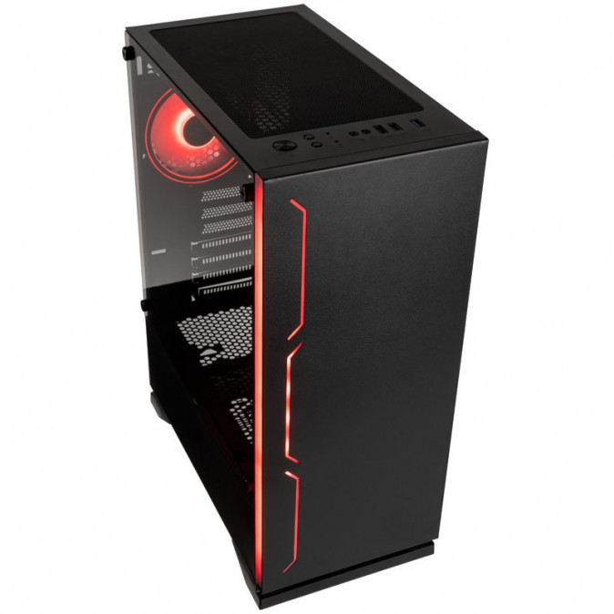 Számítógépház Kolink Inspire K11 ARGB ATX Edzett üveg Fekete PC