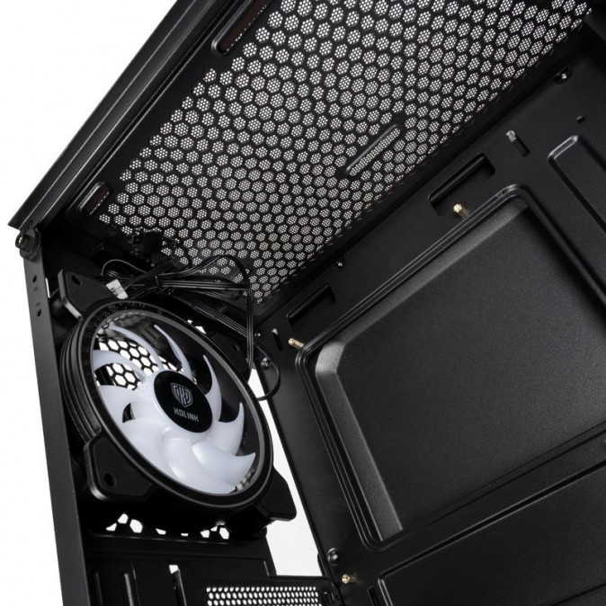 Számítógépház Kolink Inspire K11 ARGB ATX Edzett üveg Fekete PC