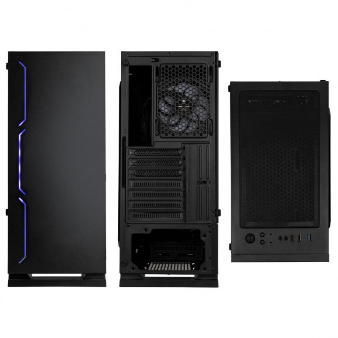 Számítógépház Kolink Inspire K11 ARGB ATX Edzett üveg Fekete PC