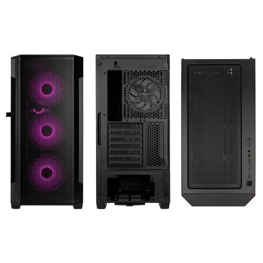 Számítógépház Kolink Observatory Y Mesh ARGB ATX Edzett üveg Fekete PC
