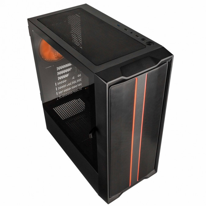 Számítógépház Kolink Inspire K12 ARGB ATX Edzett üveg Fekete PC