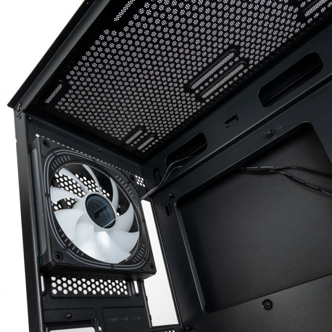 Számítógépház Kolink Unity Peak ARGB Midi Showcase, Edzett üveg , Fekete PC
