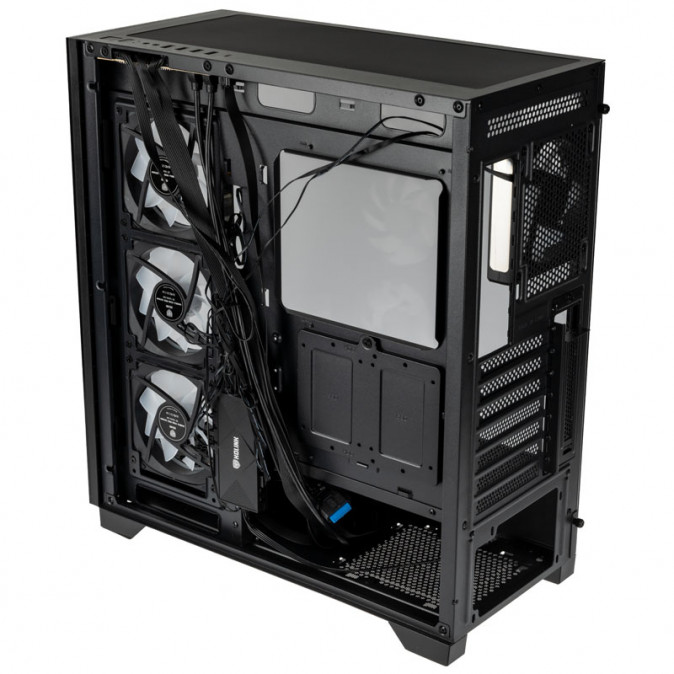 Számítógépház Kolink Unity Peak ARGB Midi Showcase, Edzett üveg , Fekete PC