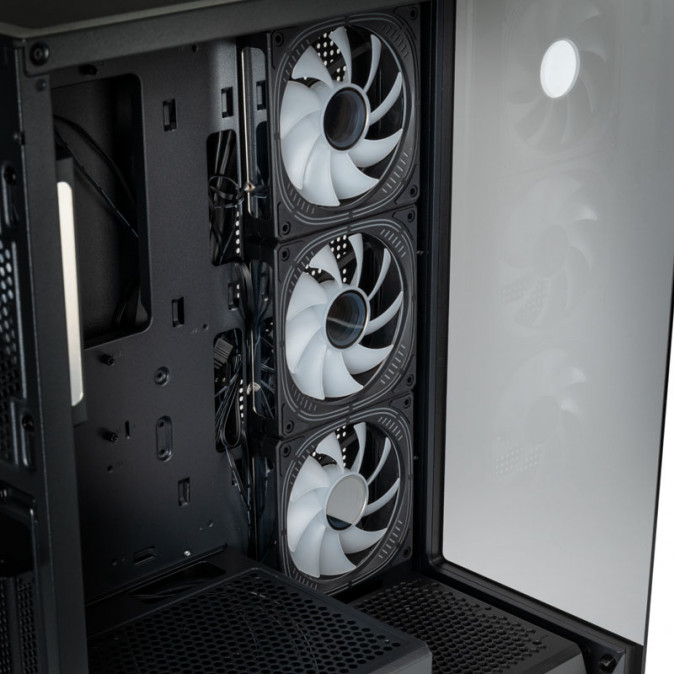 Számítógépház Kolink Unity Peak ARGB Midi Showcase, Edzett üveg , Fekete PC
