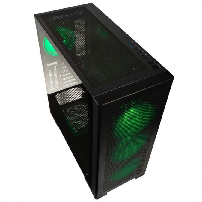 Számítógépház Kolink Unity Meshbay ARGB Midi-Tower, edzett üveg - fekete PC