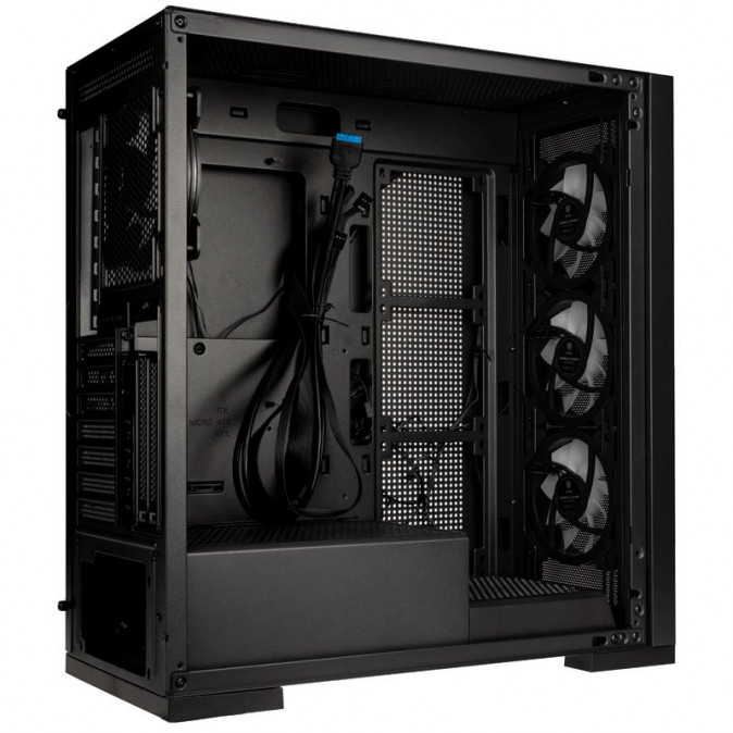 Számítógépház Kolink Unity Meshbay ARGB Midi-Tower, edzett üveg - fekete PC
