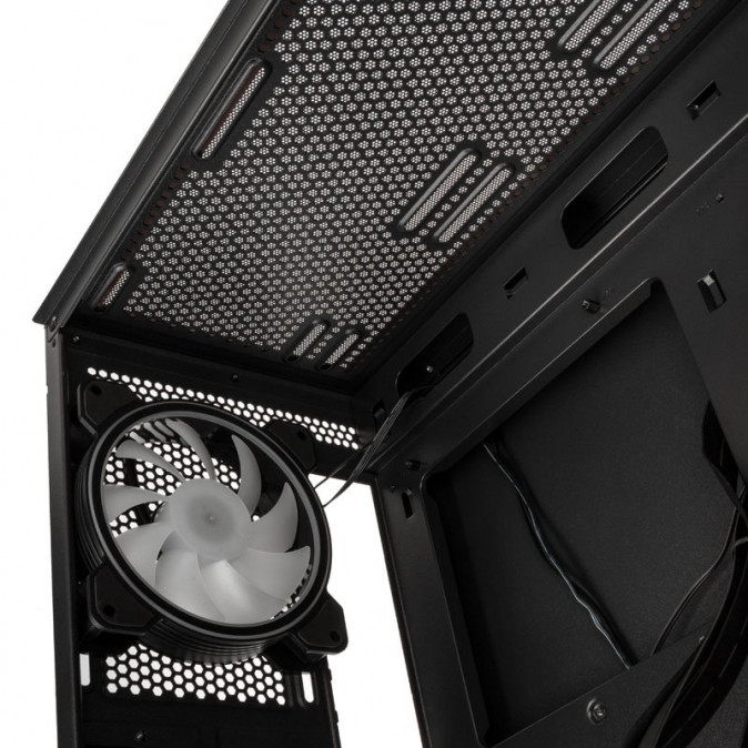 Számítógépház Kolink Unity Meshbay ARGB Midi-Tower, edzett üveg - fekete PC
